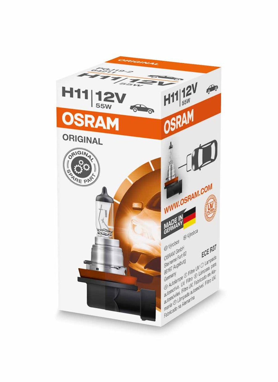 Lâmpada Farol Milha H11 - 12 V / 55 W - Osram - 64211 - Unitário