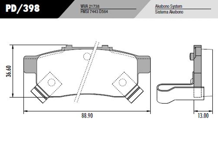 Pastilha de Freio - Fras-le - PD/398 - Jogo