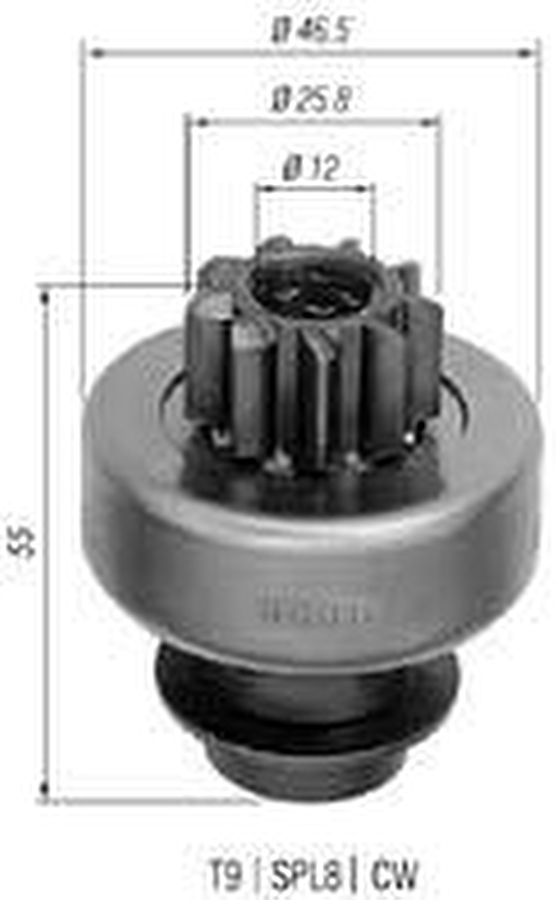 Impulsor de Partida do Motor de Arranque - Zen - 0836 - Unitário