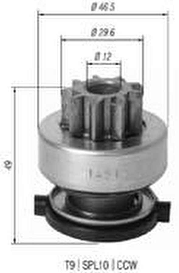 Impulsor de Partida do Motor de Arranque - Zen - 1451 - Unitário