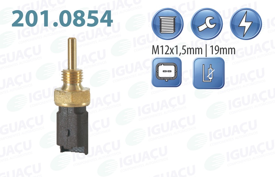 Sensor de Temperatura de Água - Iguaçu - 201.0854 - Unitário