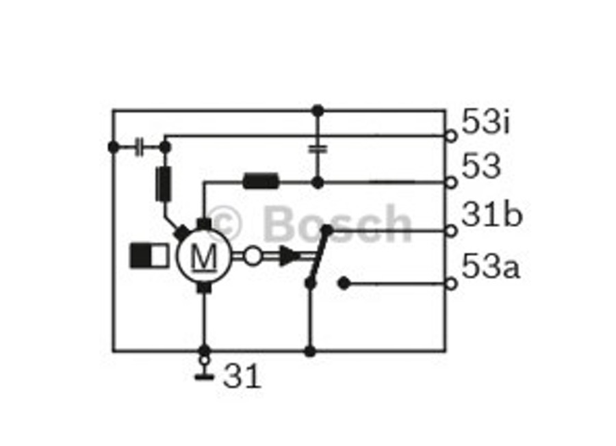MOTOR LIMPADOR DIANTEIRO - Bosch - F006WM0304 - Unitário