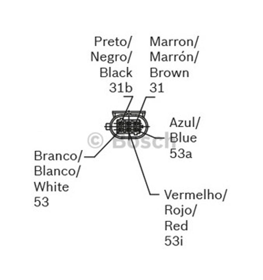 MOTOR LIMPADOR DIANTEIRO - Bosch - F006WM0304 - Unitário