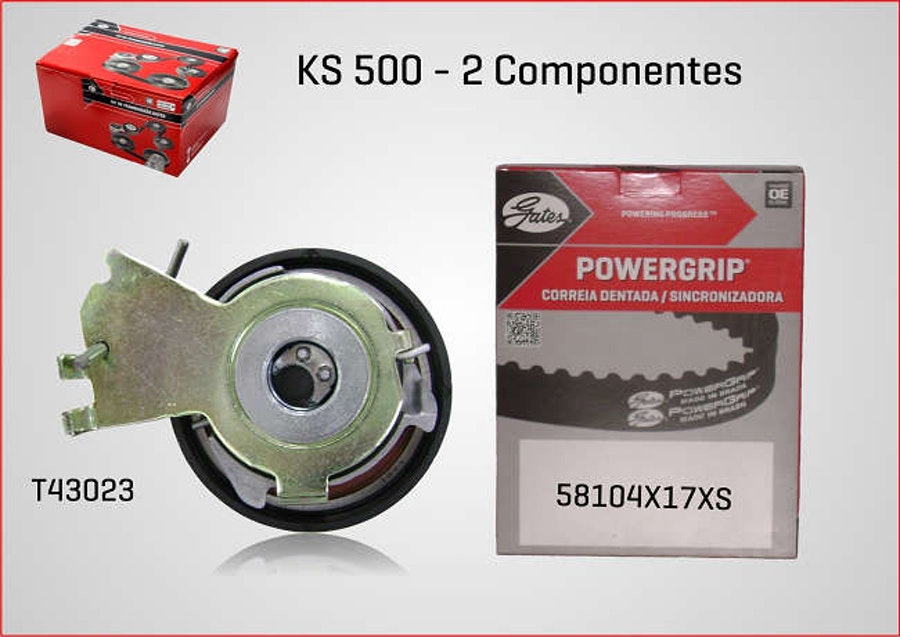 Kit Correia Sincronizadora Citroen C3 06+, Peugeot 206, 207, 208, Hoggar GATES - Gates - KS500 - Unitário