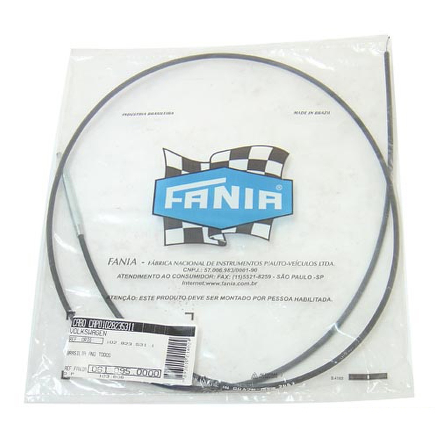 Cabo de Abertura do Capô - Fania - 61-095 - Unitário