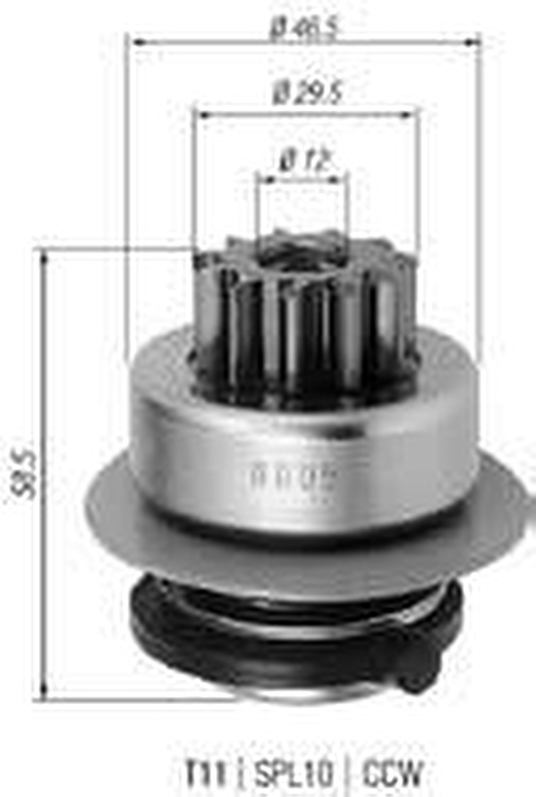 Impulsor de Partida do Motor de Arranque - Zen - 0805 - Unitário