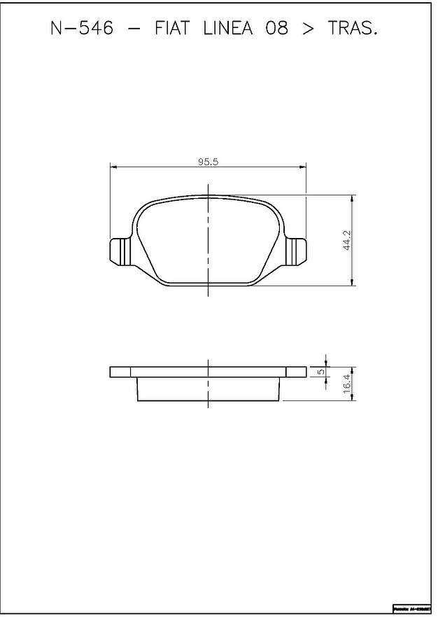 Pastilha de Freio Traseira - Cobreq - N-546 - Jogo