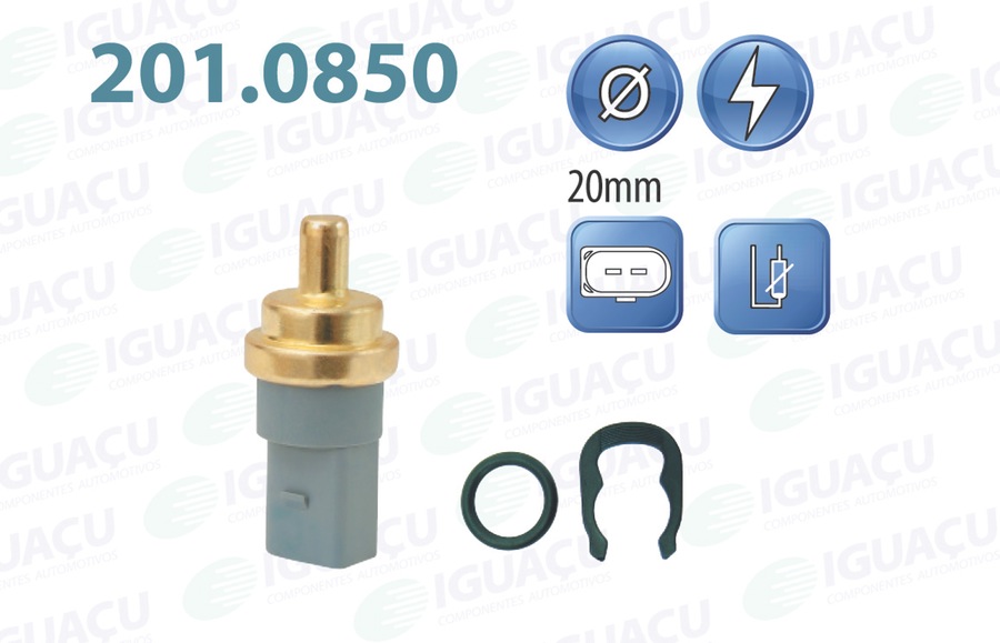 Sensor de Temperatura de Água - Iguaçu - 201.0850 - Unitário