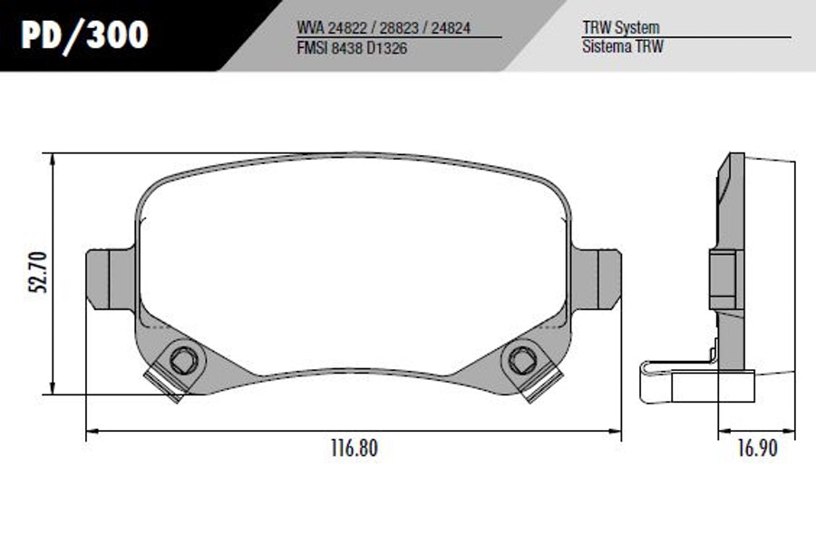 Pastilha de Freio - Fras-le - PD/300 - Jogo