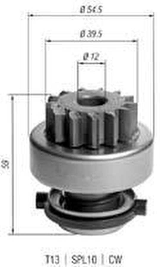 Impulsor de Partida do Motor de Arranque - Zen - 1487 - Unitário