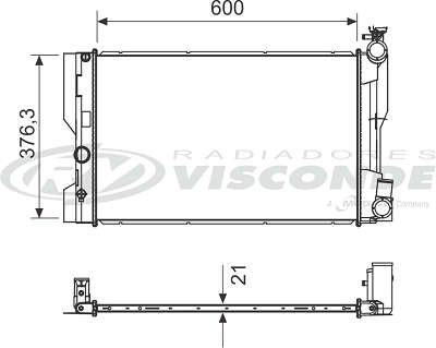 Radiador de Água - Visconde - 12150 - Unitário