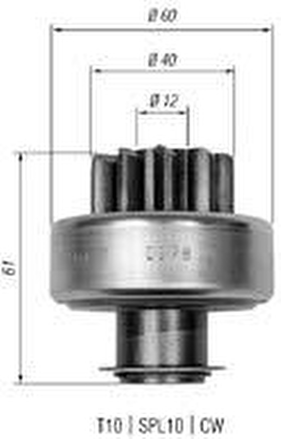 Impulsor de Partida do Motor de Arranque - Zen - 0978 - Unitário
