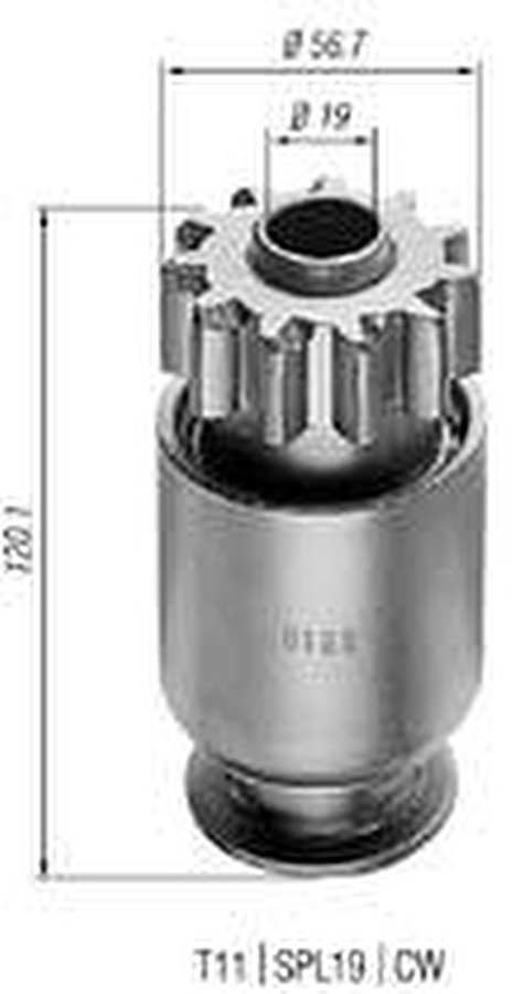 Impulsor de Partida do Motor de Arranque - Zen - 0188 - Unitário