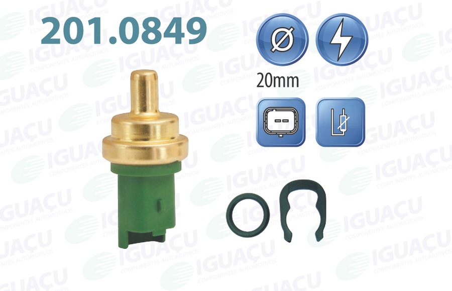 Sensor de Temperatura de Água - Iguaçu - 201.0849 - Unitário