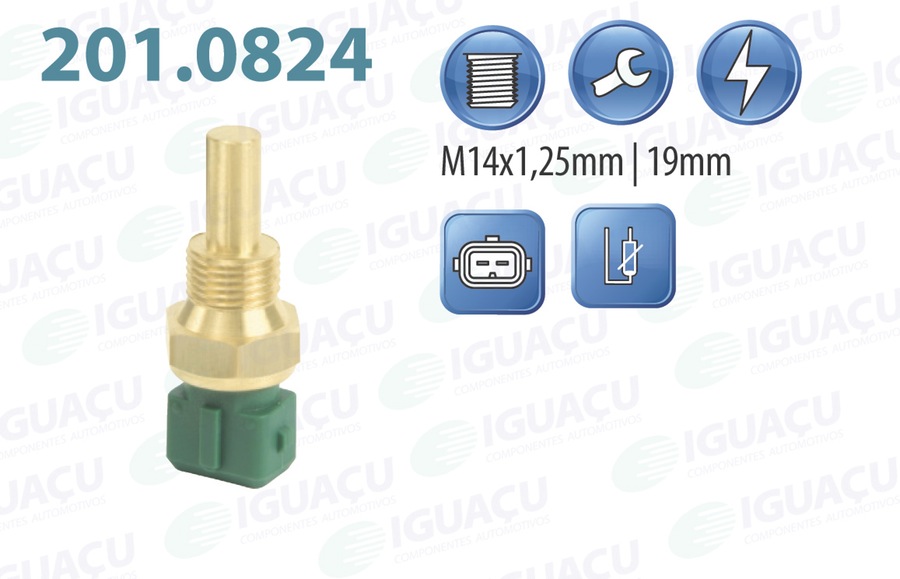 Sensor de Temperatura de Água - Iguaçu - 201.0824 - Unitário