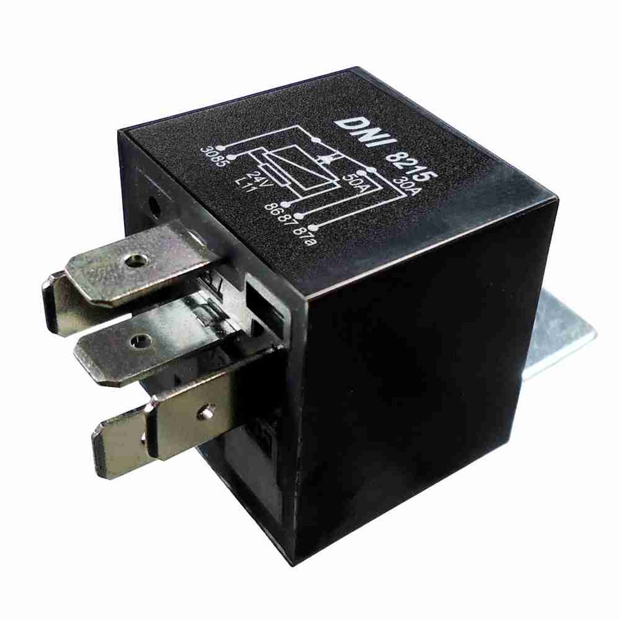 Relé Auxiliar Reversor Selado com Resistor Irizar / Caterpillar - 24V 5 Terminais - DNI - DNI 8215 - Unitário