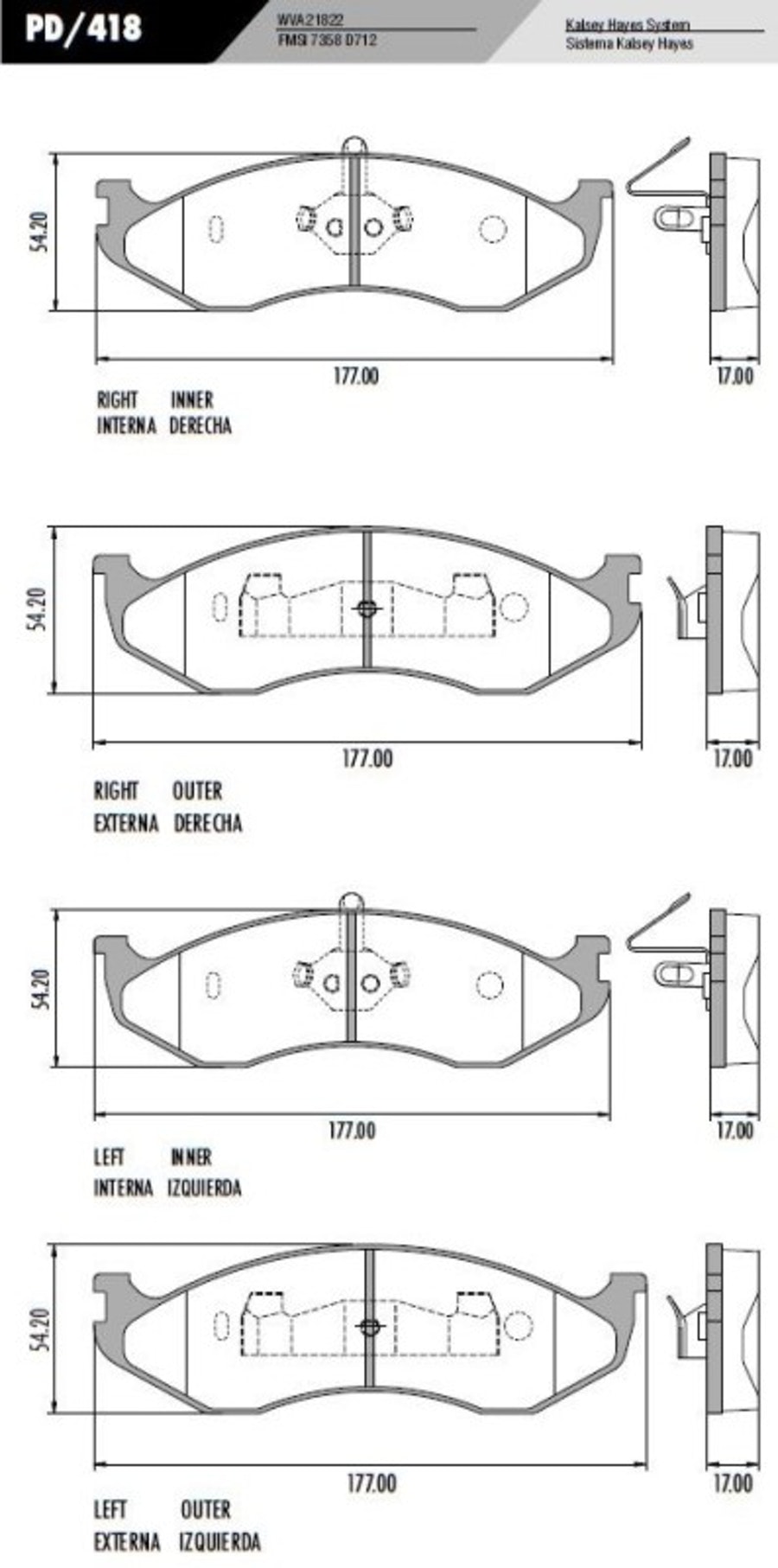 Pastilha de Freio - Fras-le - PD/418 - Jogo