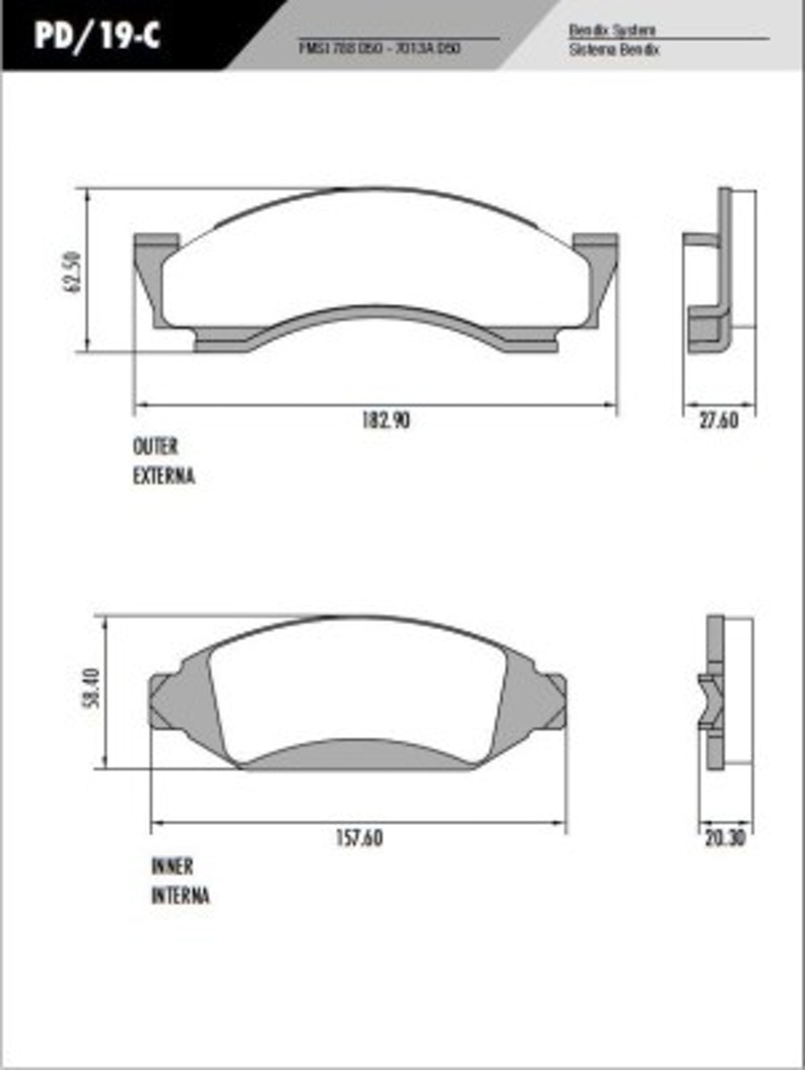 Pastilha de Freio - Fras-le - PD/19-C - Jogo