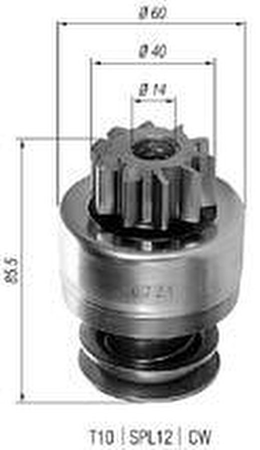 Impulsor de Partida do Motor de Arranque - Zen - 0721 - Unitário