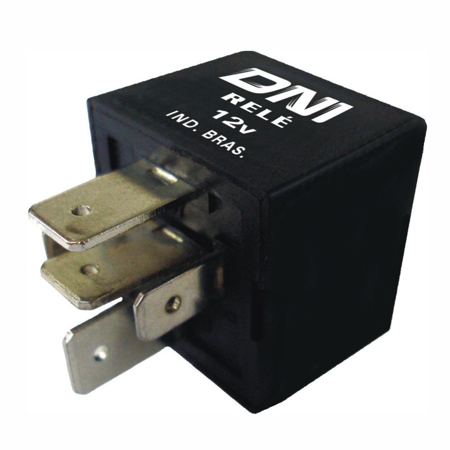 Rele Auxiliar Reversor 80A Selado 12V - Suporte Removivel - DNI - DNI 8122 - Unitário