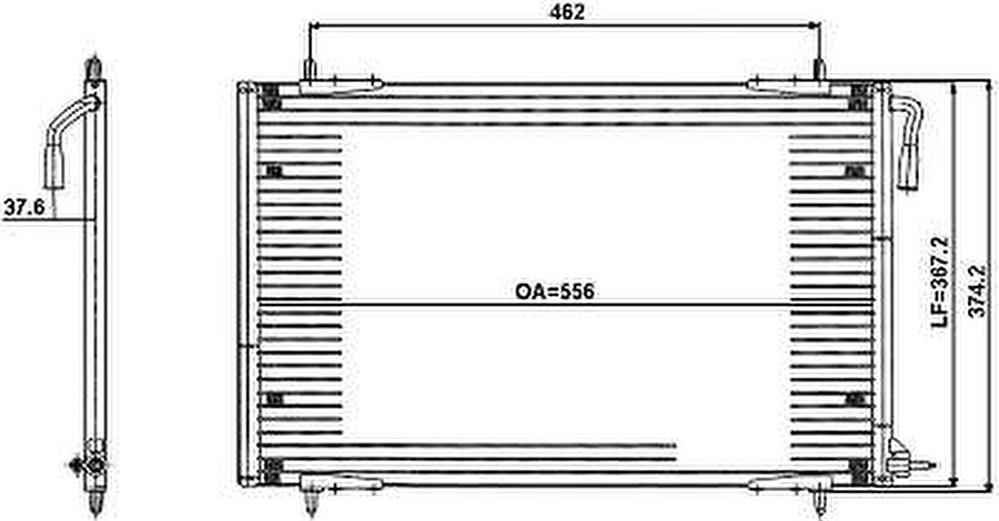 Condensador - Valeo - 817743R - Unitário