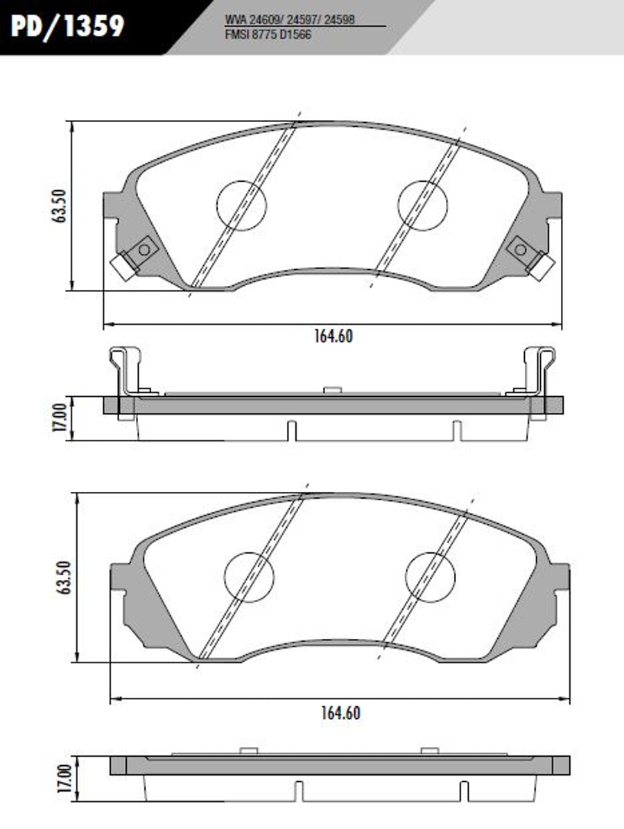 Pastilha de Freio - Fras-le - PD/1359 - Jogo