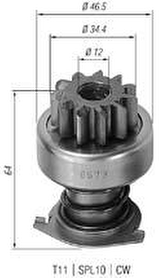 Impulsor de Partida do Motor de Arranque - Zen - 0673 - Unitário
