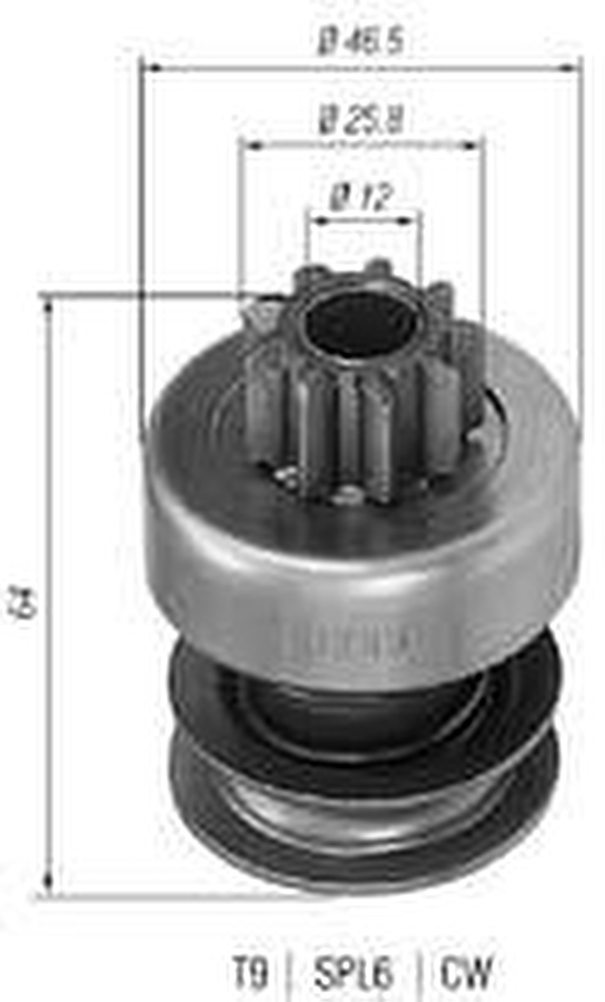 Impulsor de Partida do Motor de Arranque - Zen - 0293 - Unitário