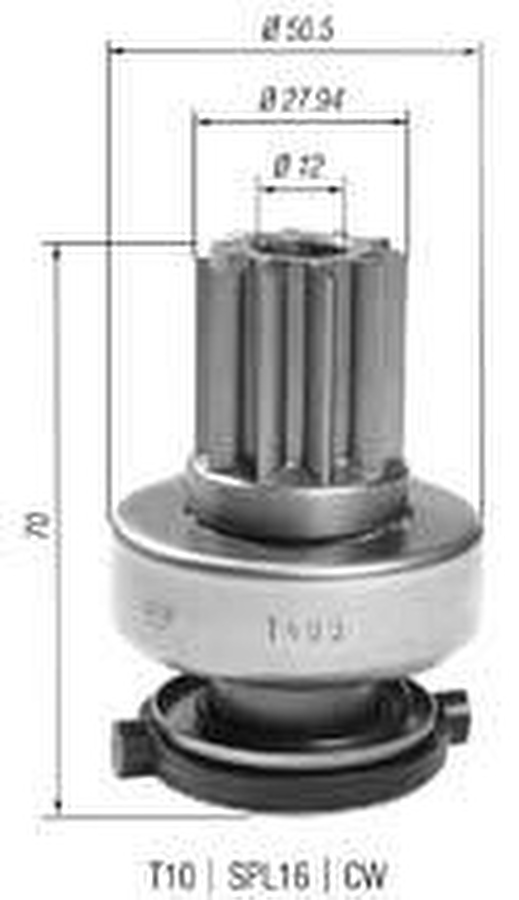 Impulsor de Partida do Motor de Arranque - Zen - 1485 - Unitário