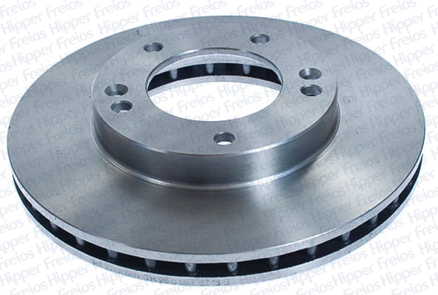Disco de Freio Ventilado sem Cubo - Hipper Freios - HF 326A - Par