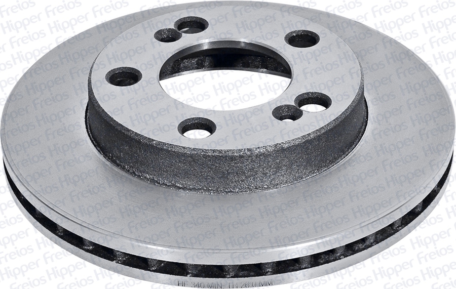 Disco de Freio Ventilado sem Cubo - Hipper Freios - HF 340 - Par
