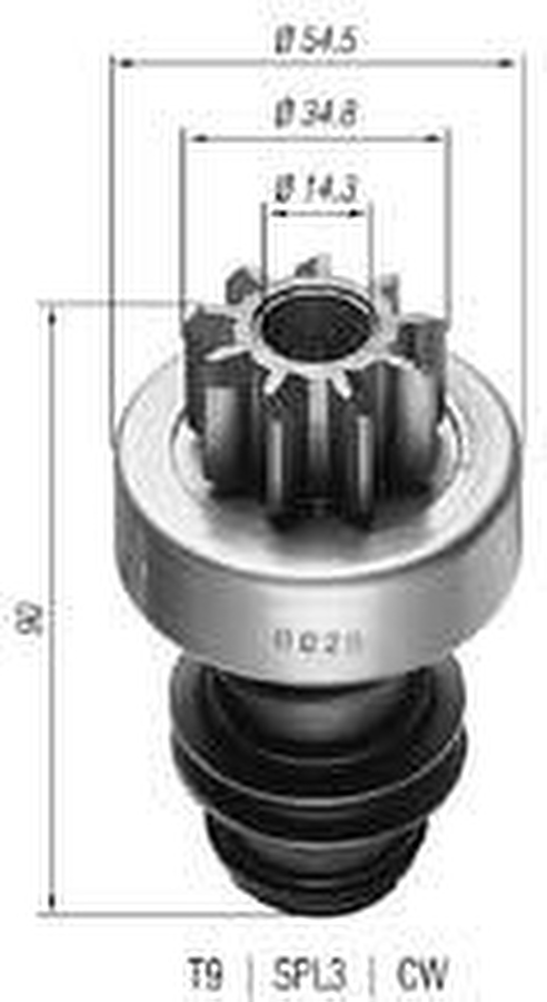 Impulsor de Partida do Motor de Arranque Automotivo Unidade - Zen - 0028 - Unitário