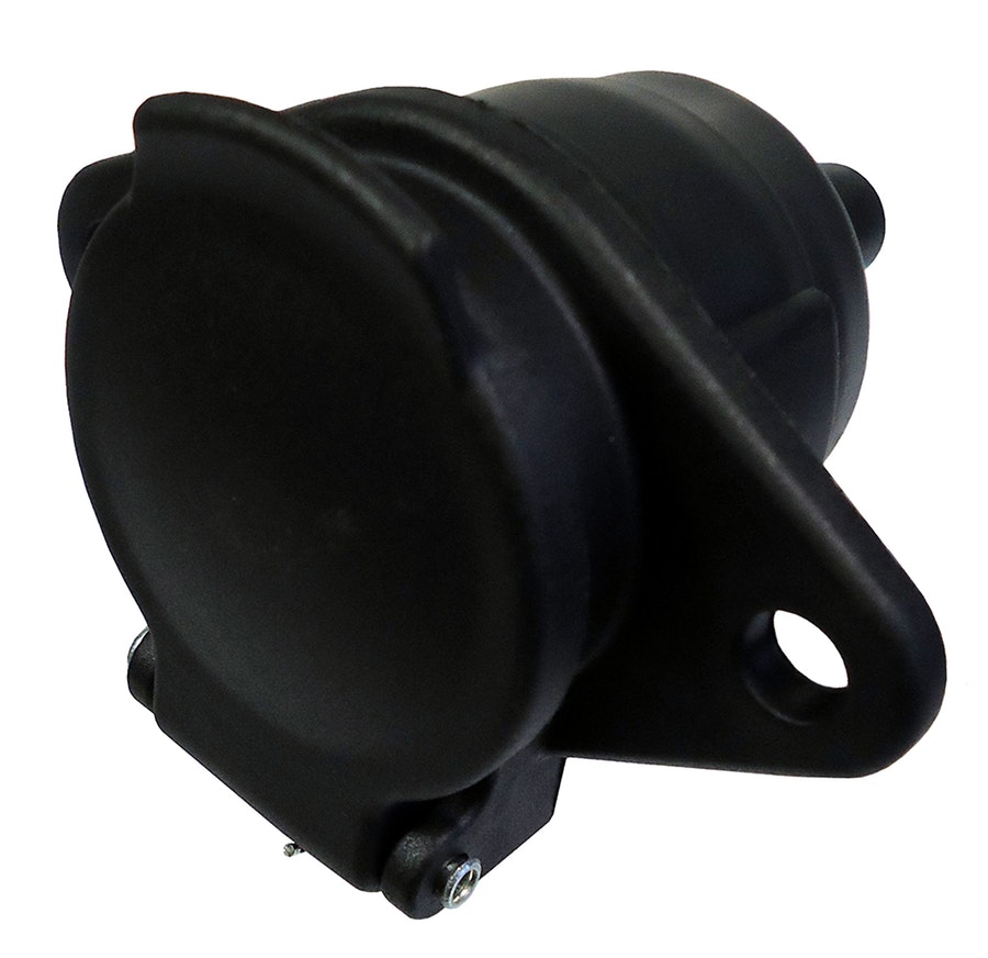Tomada de Engate Fêmea Fixa 7 Polos Polarizada em Nylon 12V/24V - DNI - DNI 8313 - Unitário