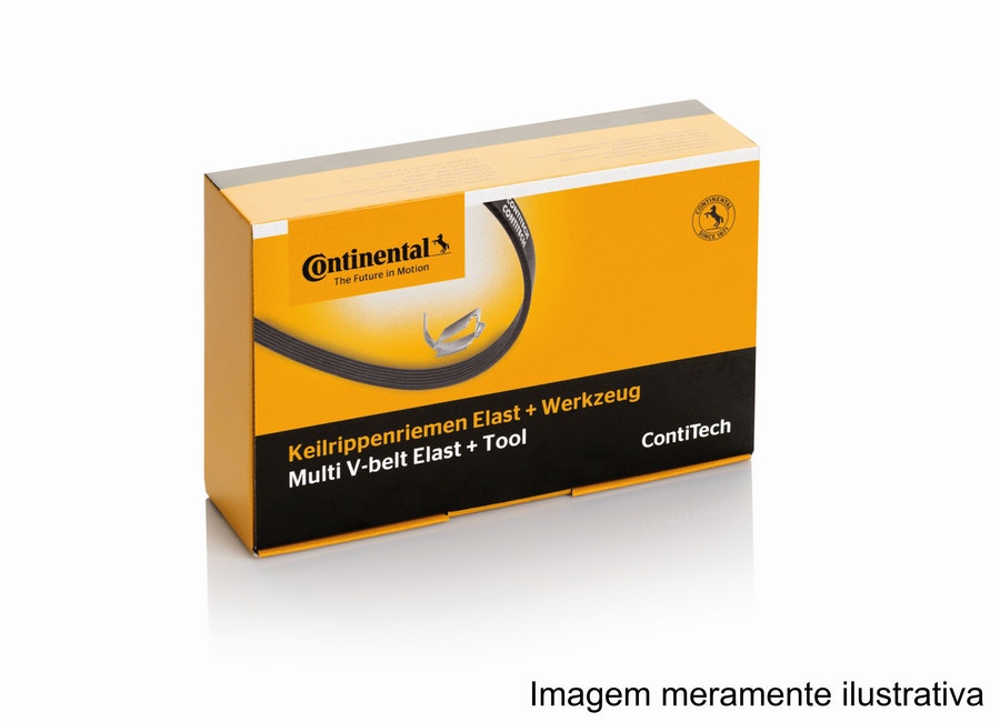 Kit Correia Multi V Elástica - Continental Contitech - 3PK796 KIT - Unitário