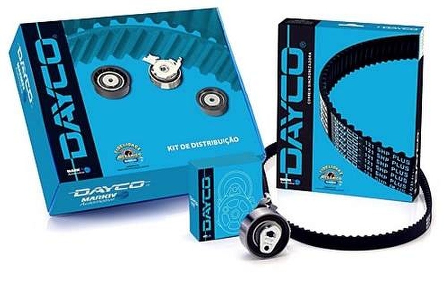 Kit correia sincronizadora Fox, Saveiro, Gol, Parati, Golf, Kombi, Polo - Dayco - KTB341 - Unitário