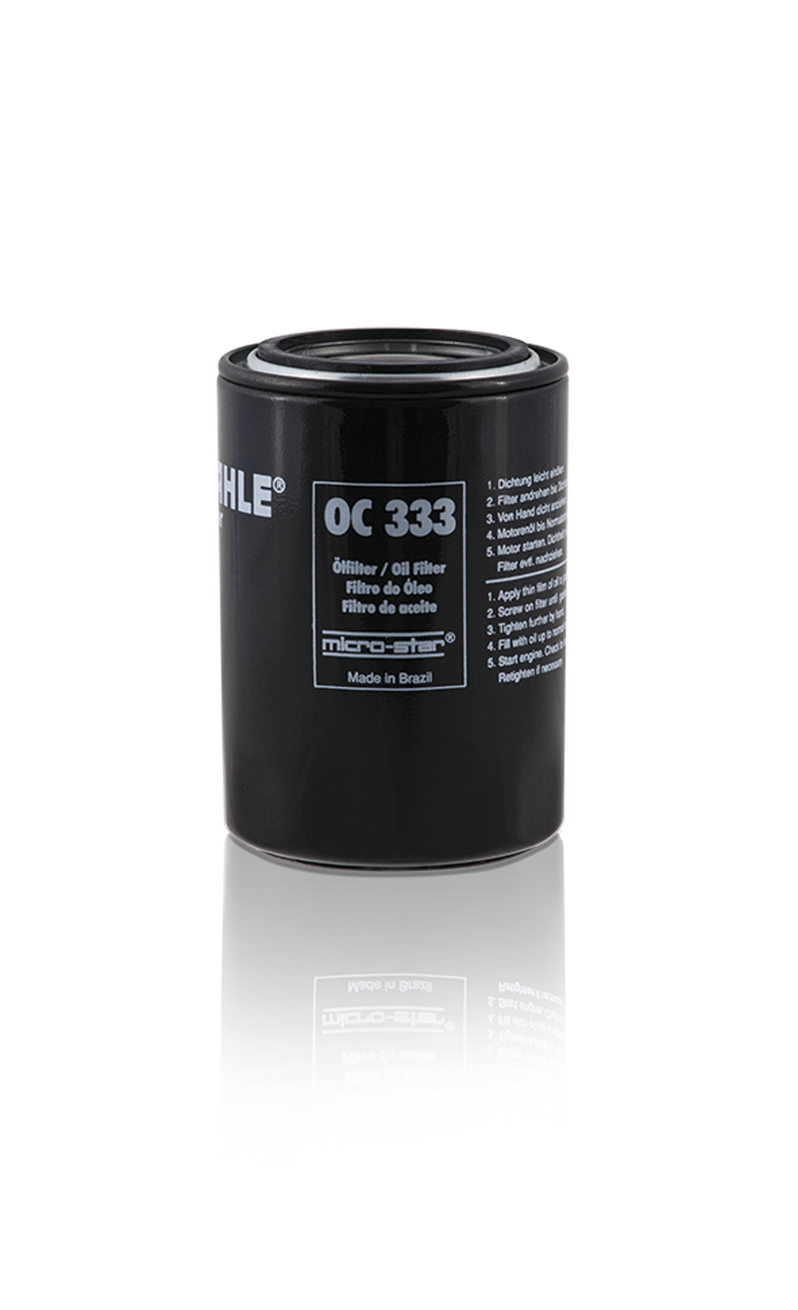 Filtro Blindado de Óleo - MAHLE - OC333 - Unitário