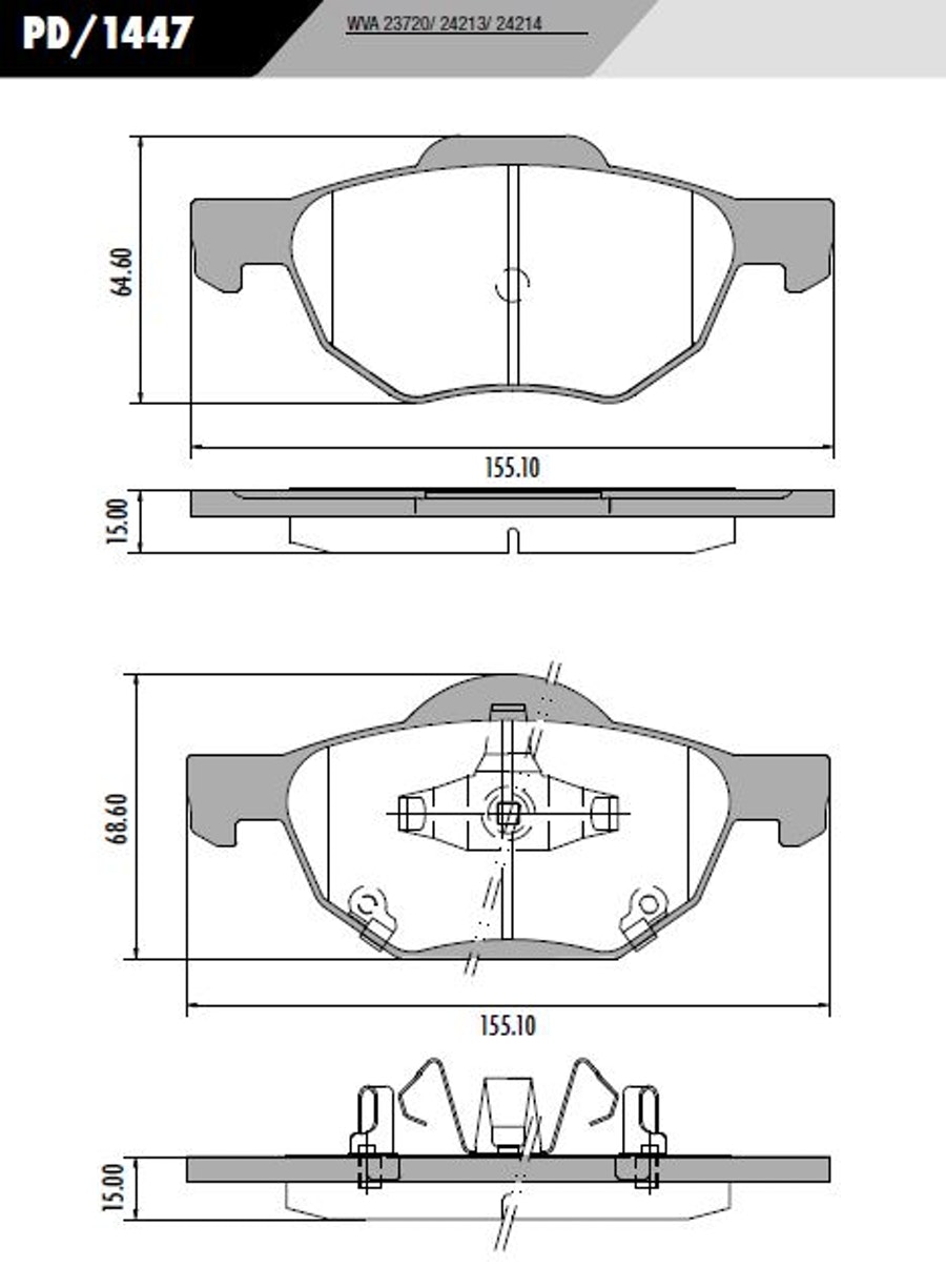 Pastilha de Freio - Fras-le - PD/1447 - Jogo
