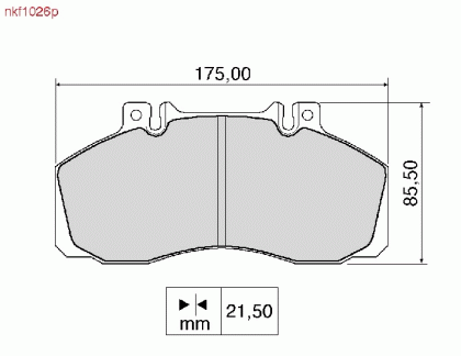 Pastilha de Freio - Nakata - NKF 1026P - Jogo