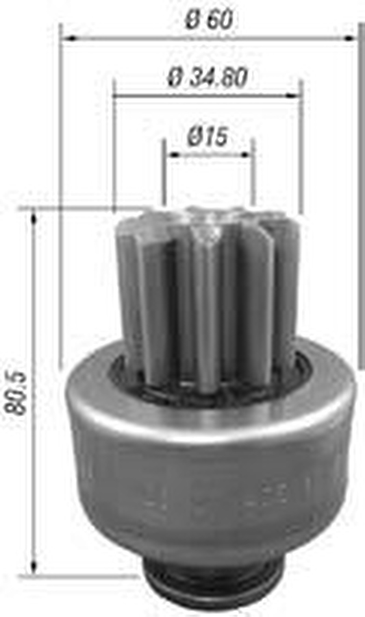 Impulsor de Partida do Motor de Arranque - Zen - 1651 - Unitário