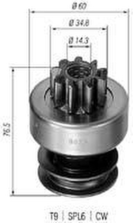 Impulsor de Partida do Motor de Arranque - Zen - 0025 - Unitário