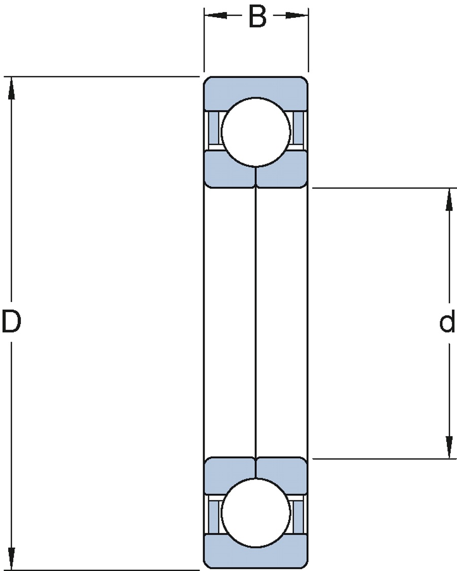 Rolamento de Esferas de Contato Angular - SKF - QJ 209 MA - Unitário