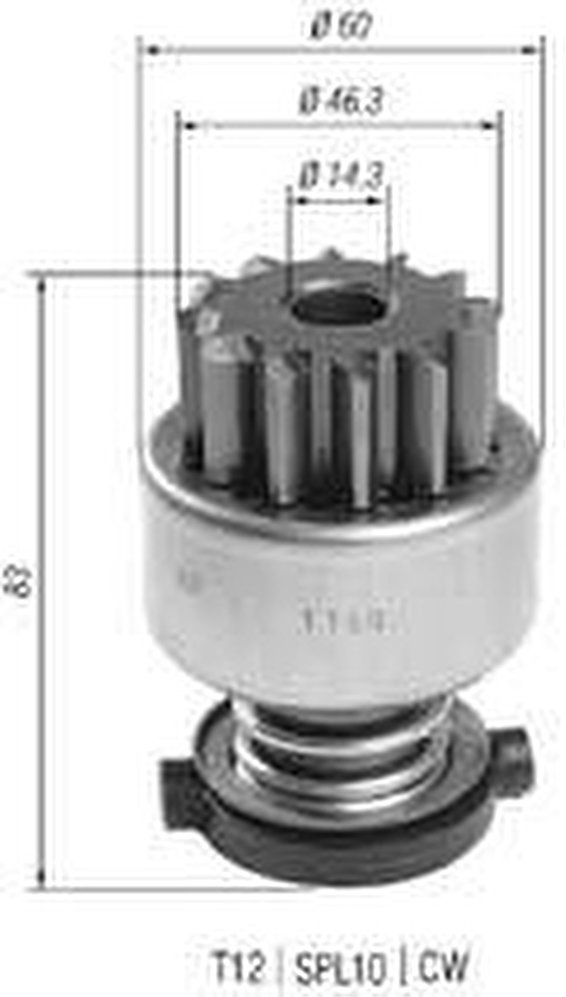 Impulsor de Partida do Motor de Arranque - Zen - 1160 - Unitário