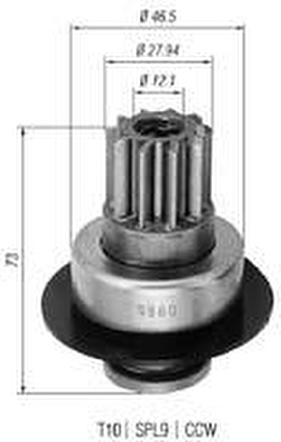 Impulsor de Partida do Motor de Arranque - Zen - 0860 - Unitário