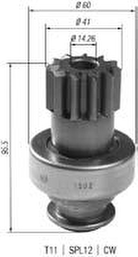 Impulsor de Partida do Motor de Arranque - Zen - 1502 - Unitário