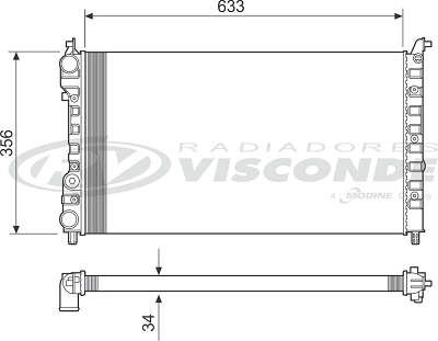Radiador de Água - Visconde - 12217 - Unitário