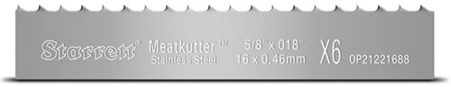 Serra Fita Aço Carbono para Carne 3,15x16x0,46mm MKI16X4/P-3 - Starrett - MKI16X4/P-3,15 - Unitário