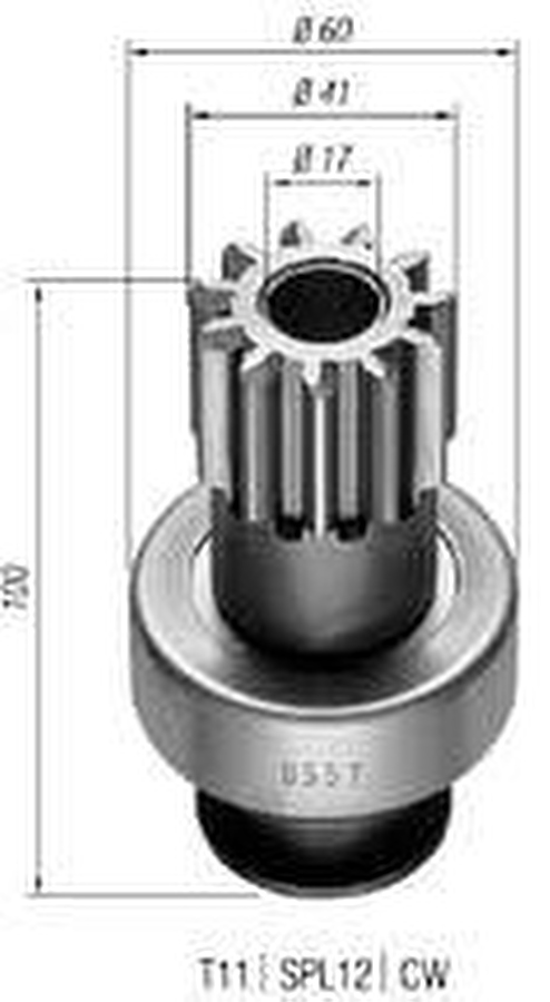 Impulsor de Partida do Motor de Arranque - Zen - 0557 - Unitário