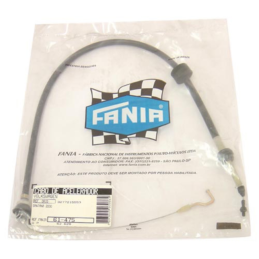 Cabo do Acelerador - Fania - 61-475 - Unitário