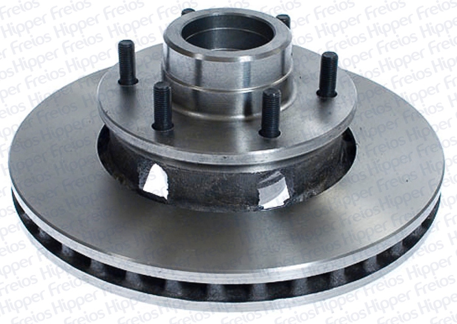 Disco de Freio Ventilado com Cubo - Hipper Freios - HF 57 - Par