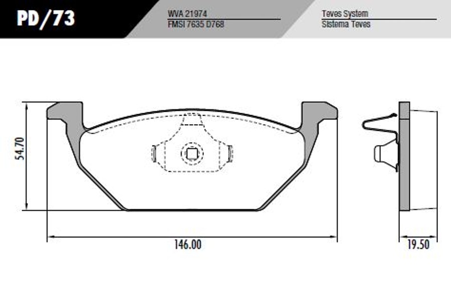 Pastilha de Freio - Fras-le - PD/73 - Jogo